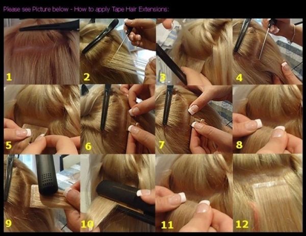 16inch Remy Tape Human Hair Extensions - Image 2