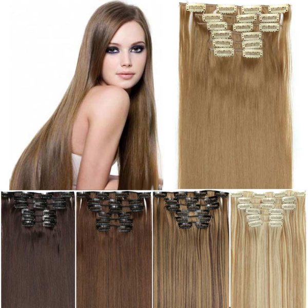 20inch 7pcs/Set Clip-In Hair Remy Human Hair Extensions Different Color Available
