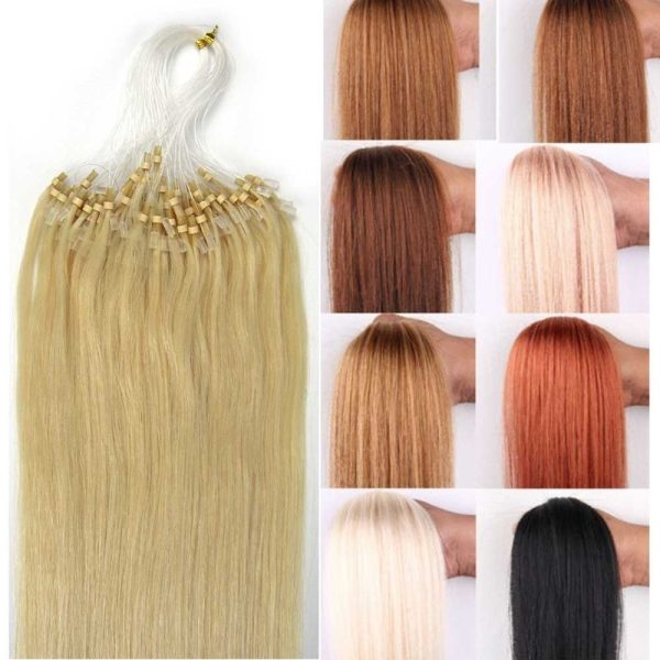 100S 16inch Micro Rings/Loop Hair Remy Human Hair Extensions - Image 9