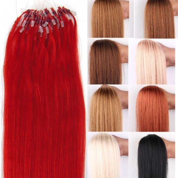 100S 16inch Micro Rings/Loop Hair Remy Human Hair Extensions - Image 8