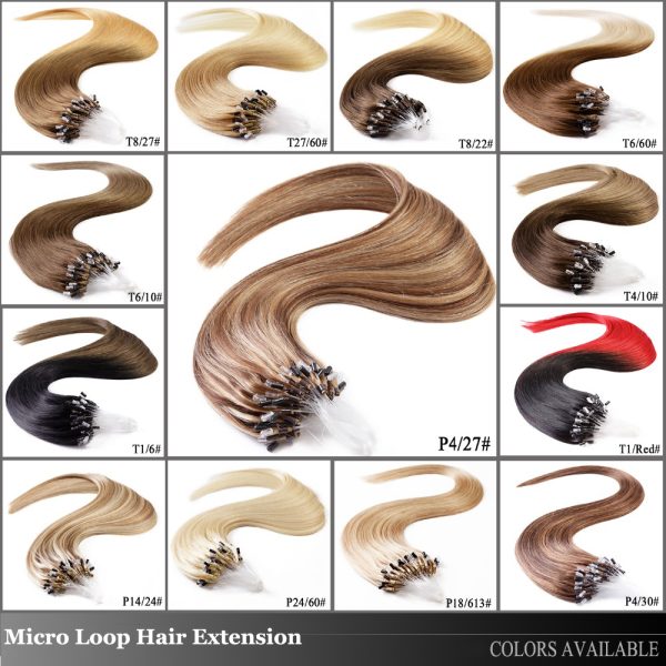 100S 16inch Micro Rings/Loop Hair Remy Human Hair Extensions - Image 6