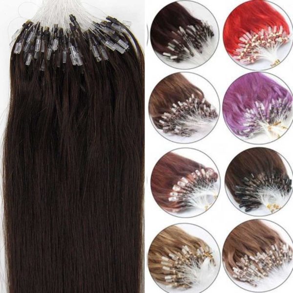 100S 16inch Micro Rings/Loop Hair Remy Human Hair Extensions - Image 7