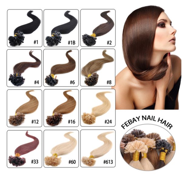 100S 22inch Nail Tip Hair Remy Human Hair Extensions