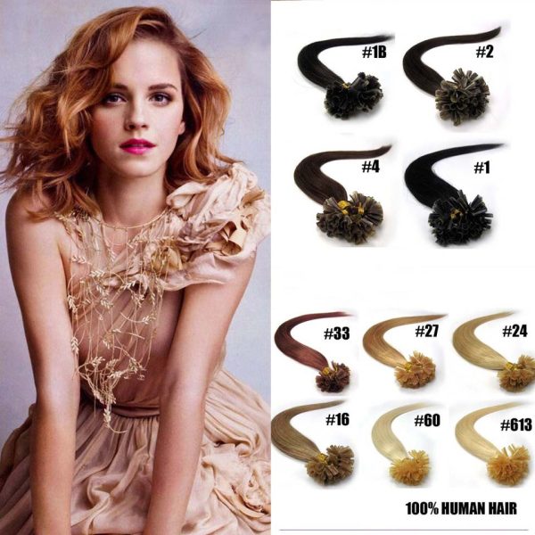 100S 18inch Nail Tip Hair Remy Human Hair Extensions