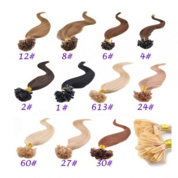 100S 22inch Nail Tip Hair Remy Human Hair Extensions - Image 5
