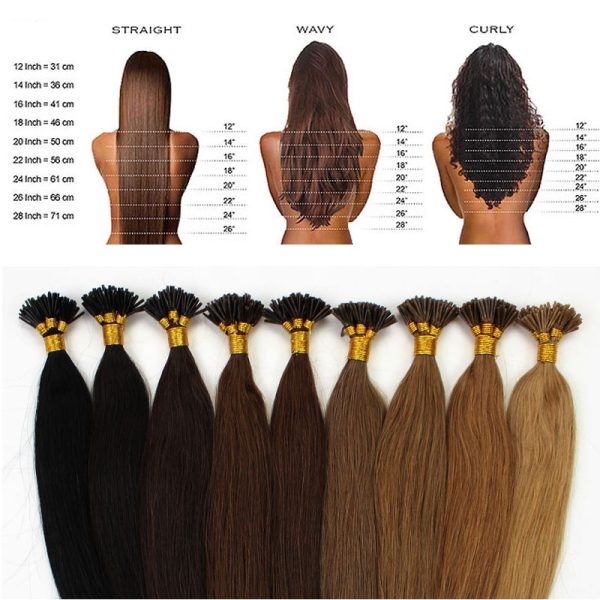 100S 22inch Stick Tip Hair Remy Human Hair Extensions