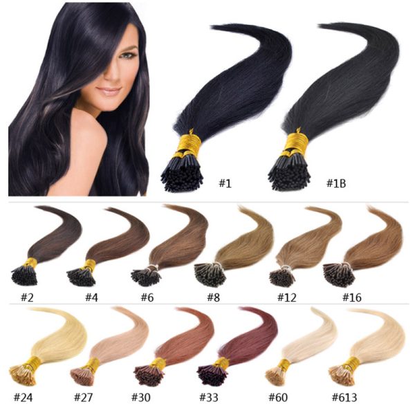 100S 18inch Stick Tip Hair Remy Human Hair Extensions