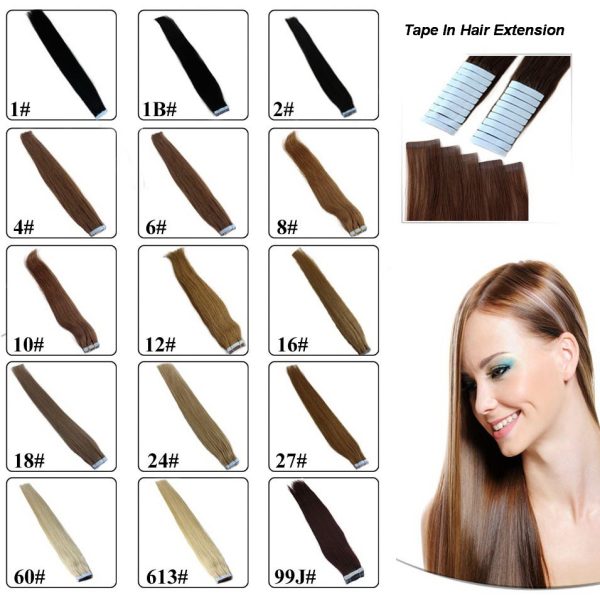 18inch Remy Tape Human Hair Extensions