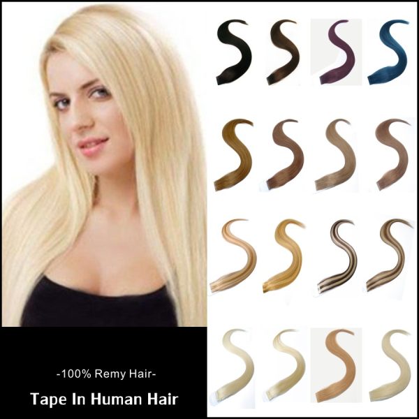 16inch Remy Tape Human Hair Extensions